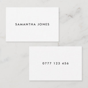 Modern Classic Personalised Mini Business Card