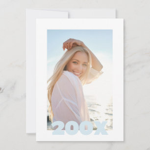 Modern Classic Photo Graduation Invitation