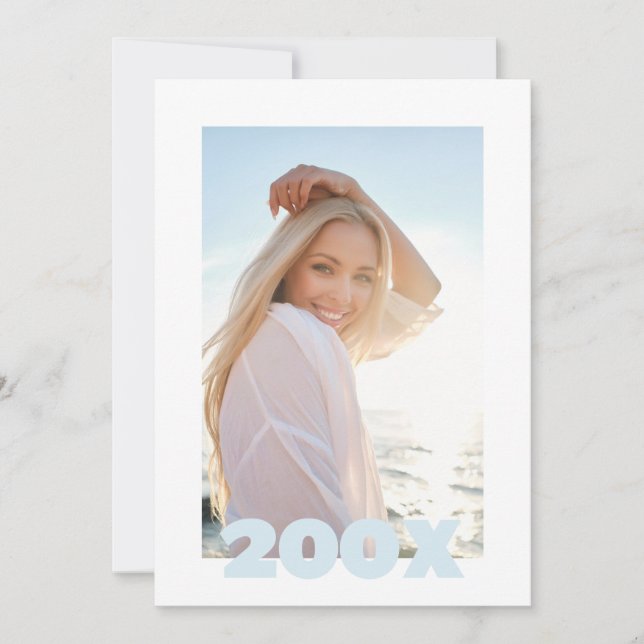 Modern Classic Photo Graduation Invitation (Front)