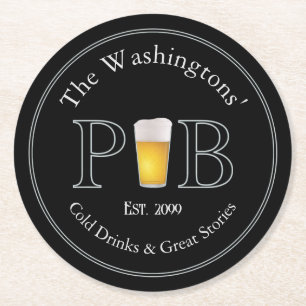 Modern Classic Pub Beer Soda Can Bottle Coasters