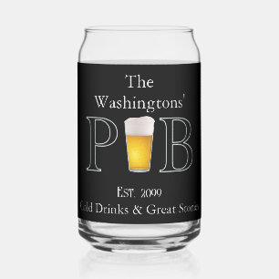 Modern Classic Pub Drinking Glasses Beer Can