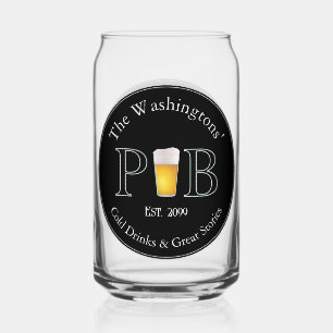 Modern Classic Pub Drinking Glasses Beer Can