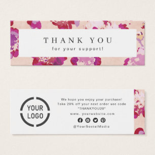 Modern classic red abstract floral business