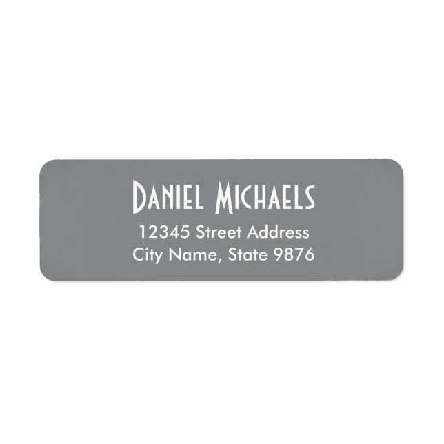 Modern -Classic Silver- Return Address Labels (Front)