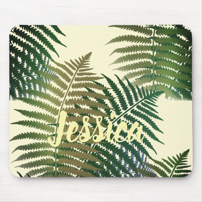 Modern Classic Tropical Palm Custom Mouse Mat (Front)