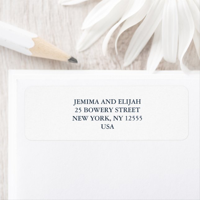 Modern Classic Wedding Return Address (Creator Uploaded)