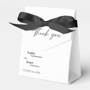 Modern Classic Wedding Thank You Favour Box