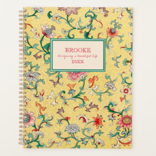 Modern Classic Yellow Chinoiserie Planner