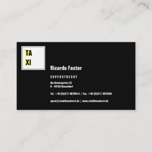 Modern Classy Black Business Card