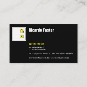 Modern Classy Black Business Card