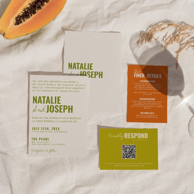 Modern Classy Bright Traditional Colourful Wedding Invitation (Creator Uploaded)