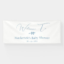 Modern Classy Minimalist Baby Shower Horizontal