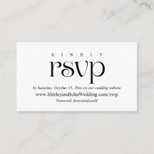 Modern Classy, Online RSVP, Invites Reply Cards