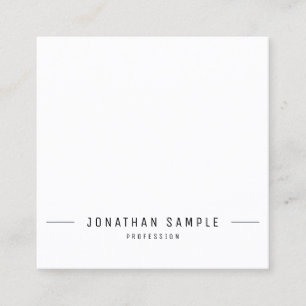 Modern Clean Design Trendy Creative Template Cool Square Business Card
