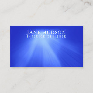 Modern Clean Elegant Design Blue Light Luxurious Business Card