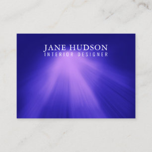 Modern Clean Elegant Design Pink Light on Blue Business Card