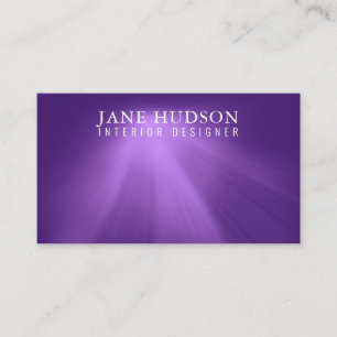 Modern Clean Elegant Design Purple Plain Luxurious Business Card