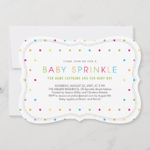 Modern Clean Neutral Baby Sprinkle Invite Bracket