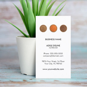 Modern Clean Seeds Health Nutritionist Business Card