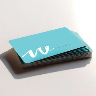 Modern Clean & Sophisticated Minimalistic Monogram Business Card