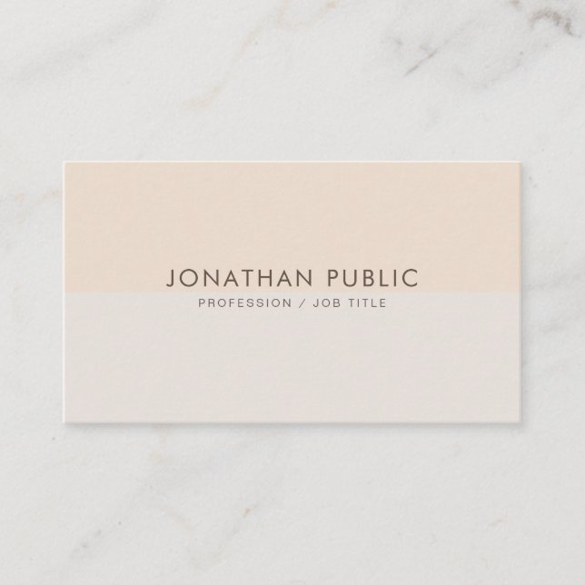Modern Clean Template Elegant Colours Professional Business Card (Front)
