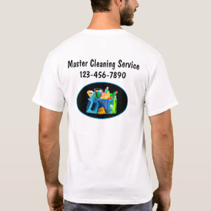 Modern Cleaning Service Employee Work Shirts