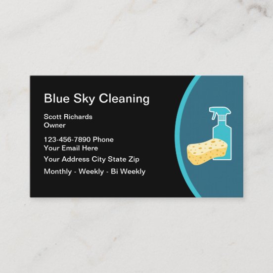 Cleaning Lady Business Cards | Zazzle UK