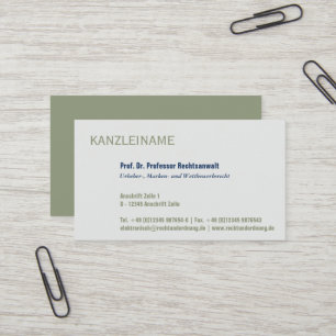 Modern clear professional use business card