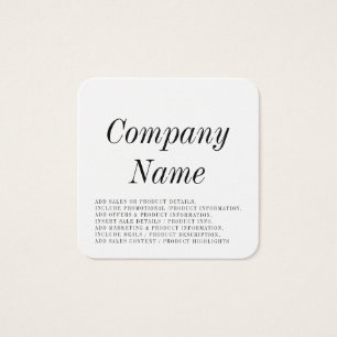 Modern Clothing Brand Minimal Hang Tag Design