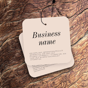 Modern Clothing Hang Tag
