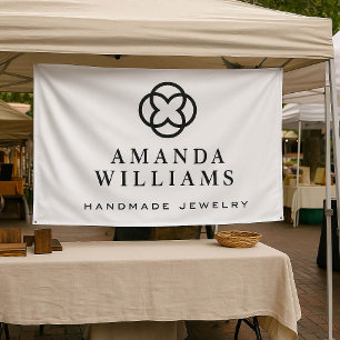 Modern Clover Logo Luxury Boutique Banner