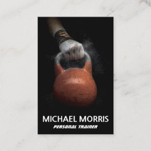 Modern Coach Personal Trainer Fitness Gym Business Card