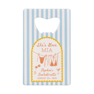 Modern Coastal Bachelorette Party Bottle Opener