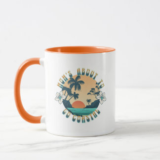 Modern coastal beach Mum cute quote Mug