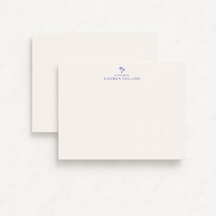 Modern Coastal Palm Tree Stationery Note Card