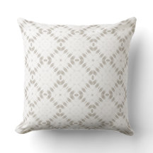 Modern Coastal White Throw Pillow