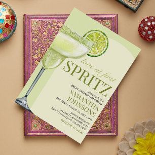 Modern Cocktail Margarita Bridal Shower Invitation
