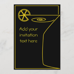 Modern cocktail party design. invitation