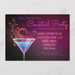 MODERN COCKTAIL PARTY Party Invitation<br><div class="desc">All my designs are ONE-OF-A-KIND original pieces of artwork designed by me!  You can only find them here!  Email me requests at marlalove@hotmail.com</div>