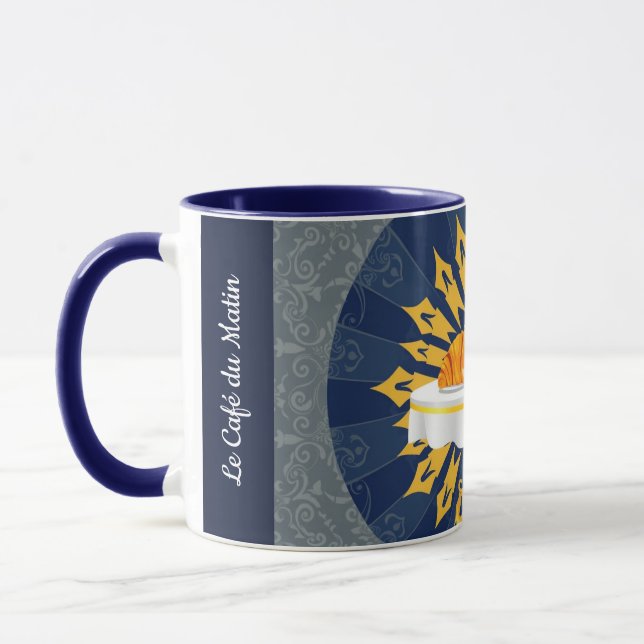 Modern Coffee Bar Deco Aesthetic Personalized Mug (Left)