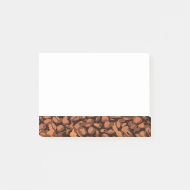 Modern Coffee Bean Post-it Notes (Front)