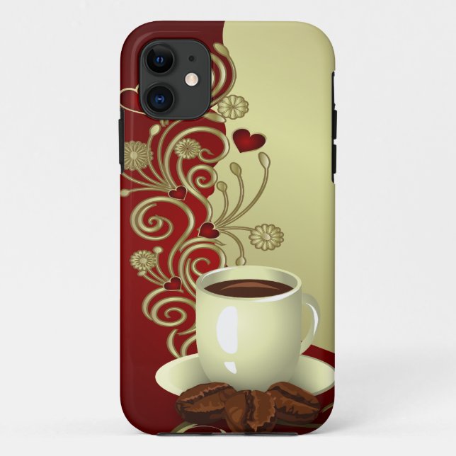 Modern Coffee Lover Case-Mate iPhone Case (Back)