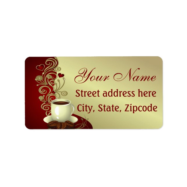 Modern Coffee Lover Label (Front)