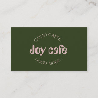 Modern Coffee Shop Business Card | Cafe Branding T