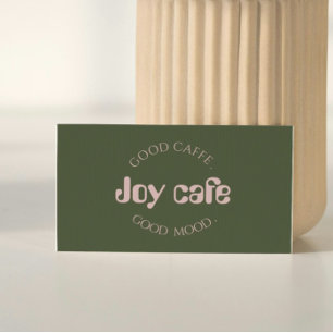 Modern Coffee Shop Business Card Cafe Branding T