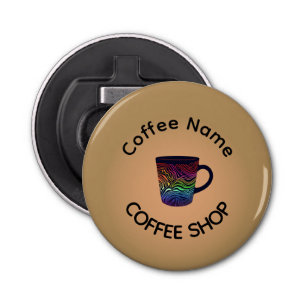 Modern Coffee Shop Café tea Bar Custom Barista Bottle Opener