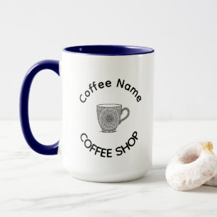 Modern Coffee Shop Café tea Bar Custom Barista Mug