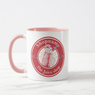 Modern Cold Smoothies fruit Juice shop staff name Mug