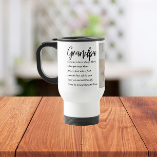 Modern Collage Best Grandpa Ever Beauty Gift Travel Mug