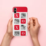 Modern Collage Couple Photo & Red XOXO Case-Mate iPhone Case<br><div class="desc">Modern Collage Couple Photo & Red XOXO</div>